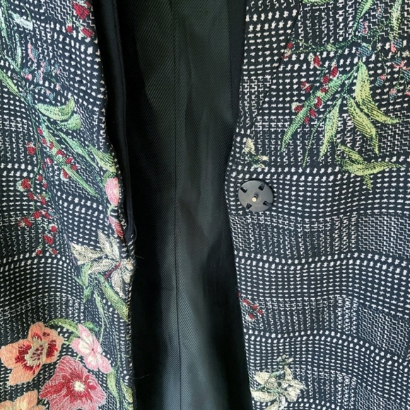 💚2 for 30$💙 Zara - Embroidered Jacquard Frock Coat Size L (Runs Small) - Picture 8 of 8